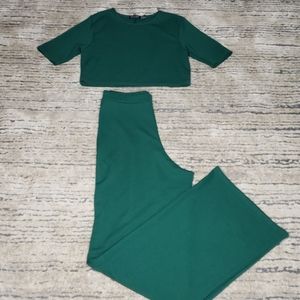 Nasty Gal Green 2 Piece Outfit